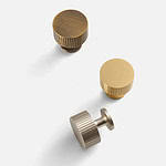 Celle - Brushed Brass Knob - Architectural Hardware - Brushed Brass Knob