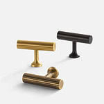 Celle - Brushed Brass Pull - Architectural Hardware - Brushed Brass Pull
