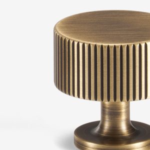 Celle - Antique Bronze Brass Knob - Architectural Hardware - Antique Bronze Brass Knob