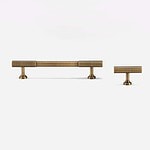 Celle - Antique Bronze Brass Pull - Architectural Hardware - Antique Bronze