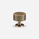 Celle - Antique Bronze Brass Knob - Architectural Hardware - Antique Bronze Brass Knob
