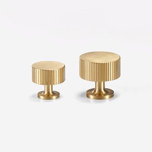 Celle - Brushed Brass Knob - Architectural Hardware - Brushed Brass Knob