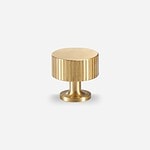 Celle - Brushed Brass Knob - Architectural Hardware - Brushed Brass Knob