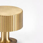 Celle - Brushed Brass Knob - Architectural Hardware - Brushed Brass Knob