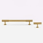 Celle - Brushed Brass Pull - Architectural Hardware - Brushed Brass Pull