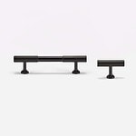 Celle - Matte Black Brass Pull - Architectural Hardware - Matte Black