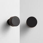 Celle - Matte Black Brass Knob - Architectural Hardware - Matte Black Brass Knob