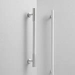 Celle - Brushed Silver Nickel Brass Handle - Architectural Hardware - Brushed Silver Nickel Brass Handle
