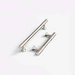 Celle - Brushed Silver Nickel Brass Handle - Architectural Hardware - Brushed Silver Nickel Brass Handle