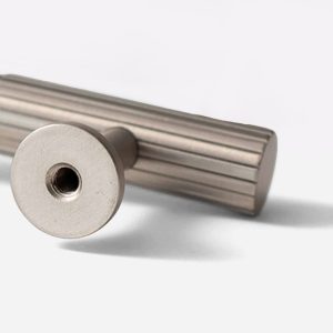 Celle - Brushed Silver Nickel Brass Handle - Architectural Hardware - Brushed Silver Nickel Brass Handle