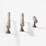 Celle - Brushed Silver Nickel Brass Pull - Architectural Hardware - Brushed Silver Nickel Brass