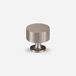 Celle - Brushed Silver Nickel Brass Knob - Architectural Hardware - Brushed Silver Nickel Brass
