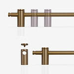 Fresno - Antique Bronze Brass Handle - Architectural Hardware - antique bronze