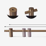 Fresno - Antique Bronze Brass Handle - Architectural Hardware - antique bronze