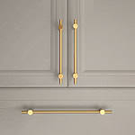 Fresno - Brushed Brass Handle - Architectural Hardware - Brushed Brass