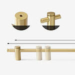 Fresno - Brushed Brass Handle - Architectural Hardware - Brushed Brass