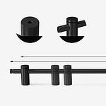 Fresno - Matte Black Brass Handle - Architectural Hardware - Matte Black