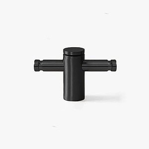 Fresno - Matte Black Brass Pull - Architectural Hardware - Matte Black