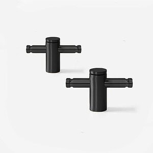 Fresno - Matte Black Brass Pull - Architectural Hardware - Matte Black