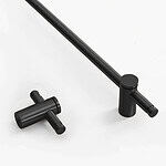 Fresno - Matte Black Brass Pull - Architectural Hardware - Matte Black