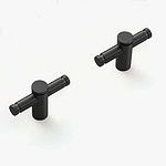 Fresno - Matte Black Brass Pull - Architectural Hardware - Matte Black