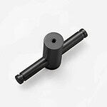 Fresno - Matte Black Brass Pull - Architectural Hardware - Matte Black