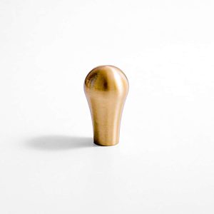 Ube - Brushed Brass Pillat Knob - Architectural Hardware - Brushed Brass