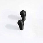 Ube - Matte Black Brass Pillar Knob - Architectural Hardware - Matte Black Brass