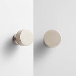 Celle - Brushed Silver Nickel Brass Knob - Architectural Hardware - Brushed Silver Nickel Brass