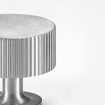 Celle - Brushed Silver Nickel Brass Knob - Architectural Hardware - Brushed Silver Nickel Brass