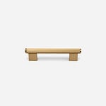 Genoa - Knurled Brushed Brass Handle - Architectural Hardware - Genoa Knurled Brushed Brass Handle