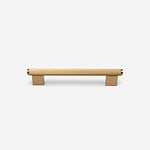 Genoa - Knurled Brushed Brass Handle - Architectural Hardware - Genoa Knurled Brushed Brass Handle