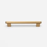 Genoa - Knurled Brushed Brass Handle - Architectural Hardware - Genoa Knurled Brushed Brass Handle