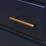 Genoa - Knurled Brushed Brass Handle - Architectural Hardware - Genoa Knurled Brushed Brass Handle