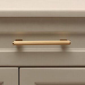 Genoa - Knurled Brushed Brass Handle - Architectural Hardware - Genoa Knurled Brushed Brass Handle