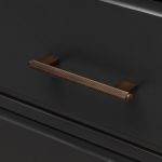 Genoa - Knurled Antique Bronze Brass Handle - Architectural Hardware - Genoa Knurled Antique Bronze Brass Handle