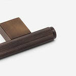 Genoa - Knurled Antique Bronze Brass T-Bar Pull - Architectural Hardware - Knurled Antique Bronze Brass T-Bar Pull