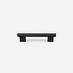 Genoa - Knurled Matte Black Brass Handle - Architectural Hardware - Knurled Matte Black Brass Handle