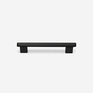 Genoa - Knurled Matte Black Brass Handle - Architectural Hardware - Knurled Matte Black Brass Handle