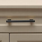 Genoa - Knurled Matte Black Brass Handle - Architectural Hardware - Knurled Matte Black Brass Handle
