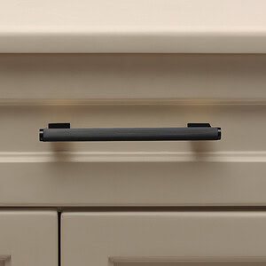 Genoa - Knurled Matte Black Brass Handle - Architectural Hardware - Knurled Matte Black Brass Handle