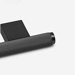 Genoa - Knurled Matte Black Brass T-Bar Pull - Architectural Hardware - Knurled Matte Black Brass T-Bar Pull