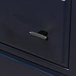Genoa - Knurled Matte Black Brass T-Bar Pull - Architectural Hardware - Knurled Matte Black Brass T-Bar Pull