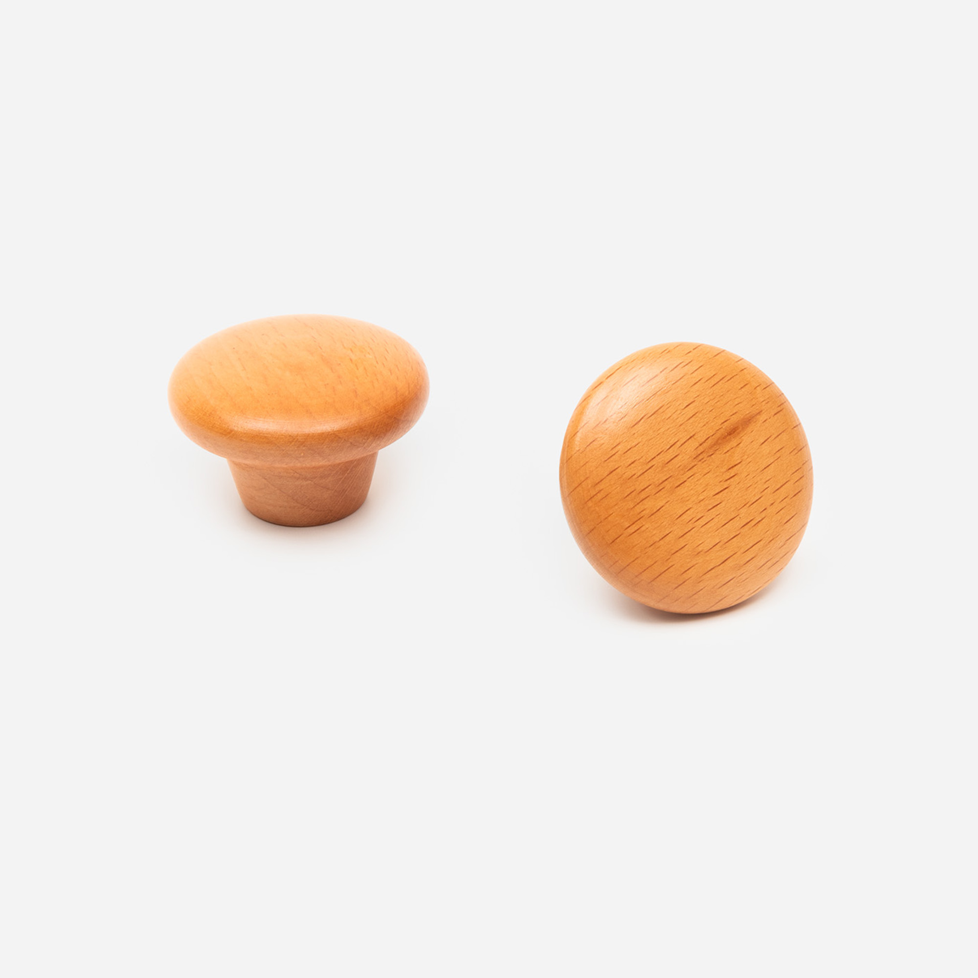 Loch - Beech Button Round Knob - Architectural Hardware - Beech Button Round