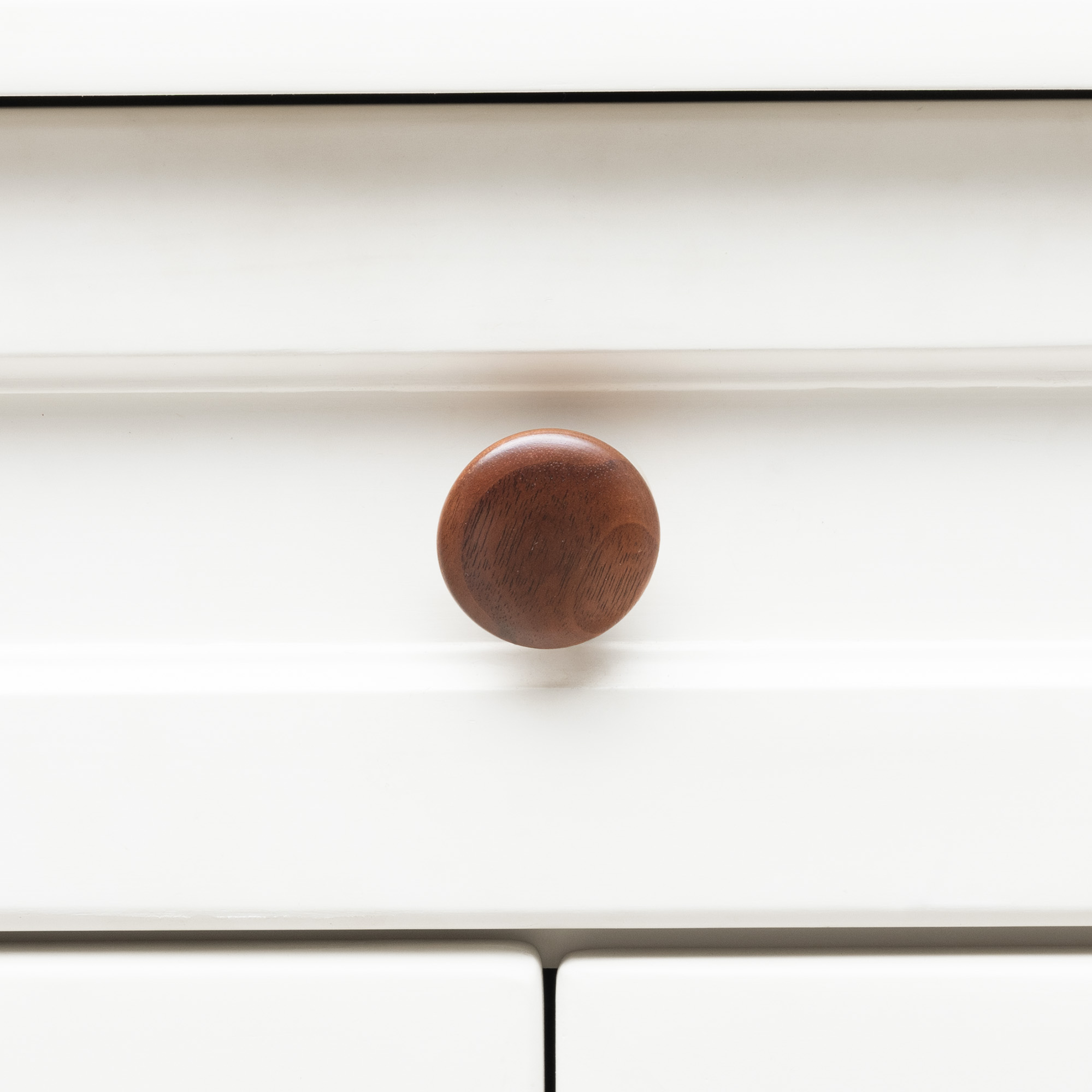 Loch - Walnut Button Round Knob - Architectural Hardware - Walnut Button Round Knob