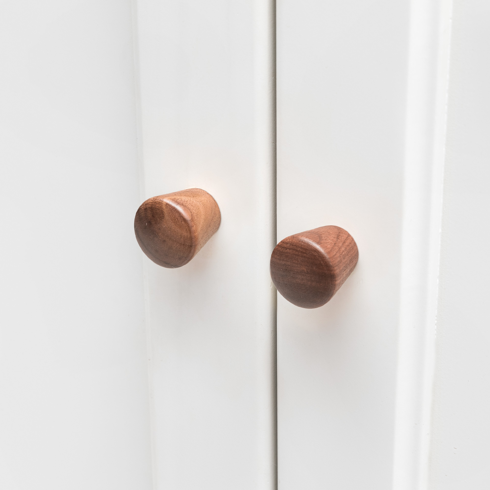 Loch - Walnut Wood Cylinder Knob - Architectural Hardware - Walnut Wood Cylinder Knob