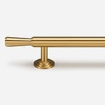 Arezzo - Brushed Brass Handle - Architectural Hardware - Brushed brass