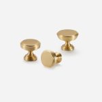 Arezzo - Brushed Brass Handle - Architectural Hardware - Brushed brass
