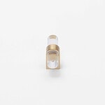 Hesse - Acrylic and Brushed Brass T-Bar Pull - Architectural Hardware - Acrylic and Brushed Brass T-Bar Pull
