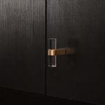Hesse - Acrylic and Brushed Brass T-Bar Pull - Architectural Hardware - Acrylic and Brushed Brass T-Bar Pull